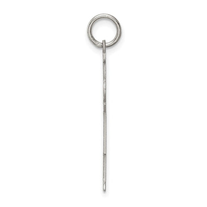 Sterling Silver Rhodium Plated Kid Charm