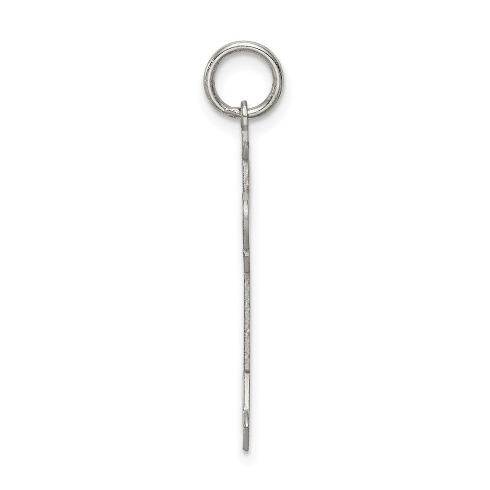 Sterling Silver Rhodium Plated Kid Charm