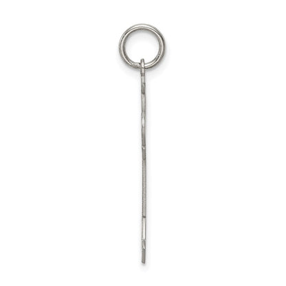 Sterling Silver Rhodium Plated Kid Charm