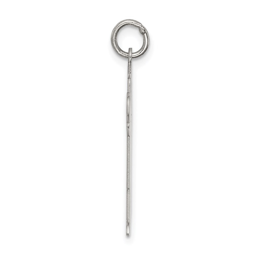 Sterling Silver Rhodium Plated Kid Charm