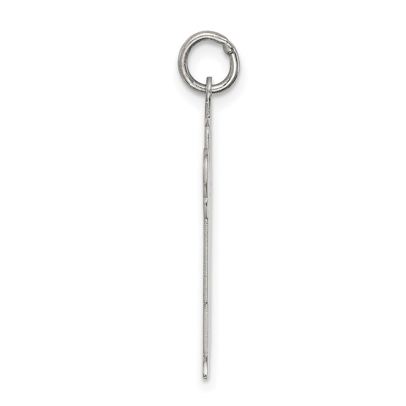 Sterling Silver Rhodium Plated Kid Charm