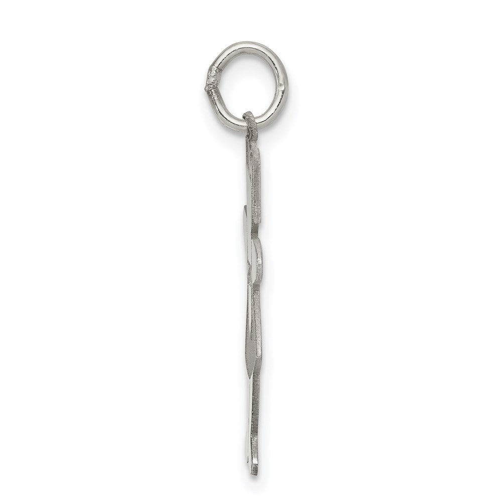 Sterling Silver Rhodium Plated Pocket Sized Cuddle Charm