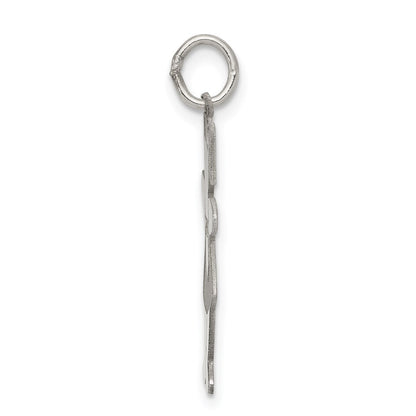Sterling Silver Rhodium Plated Pocket Sized Cuddle Charm
