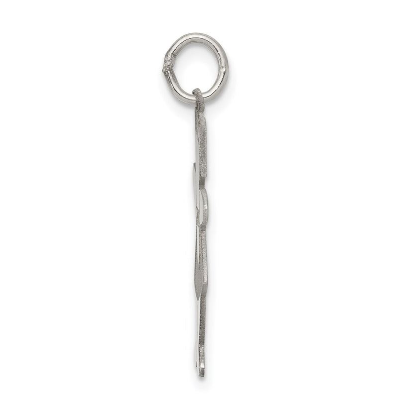 Sterling Silver Rhodium Plated Pocket Sized Cuddle Charm