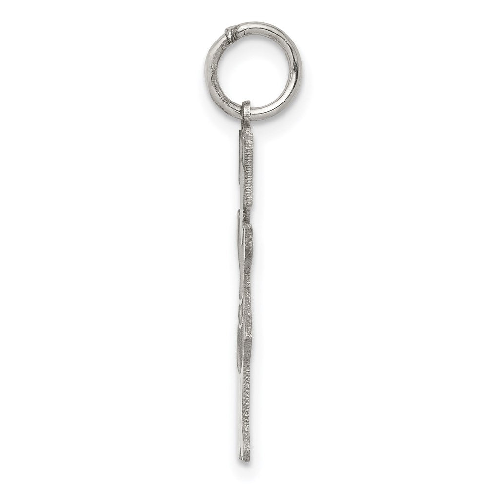 Sterling Silver Rhodium Plated Back To School Cuddle Charm
