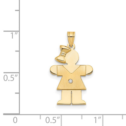 14k AA Diamond Pendant