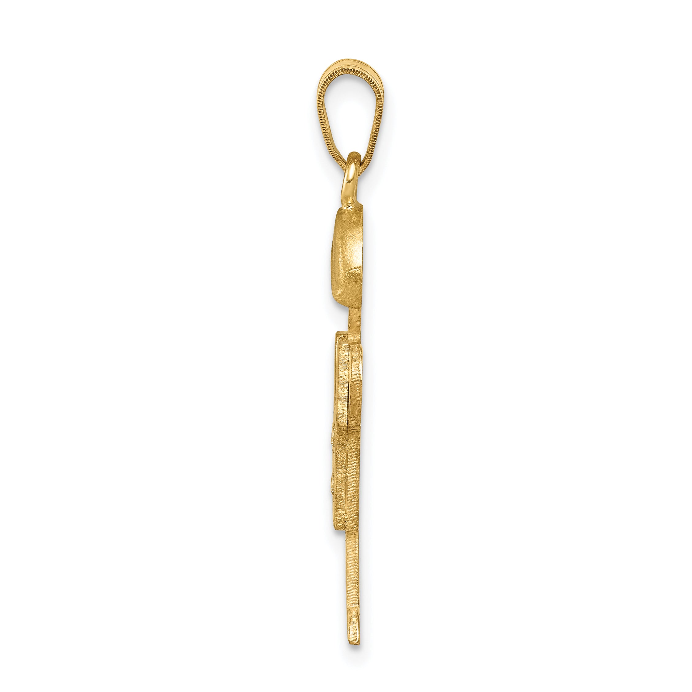 14k A Diamond kid pendant