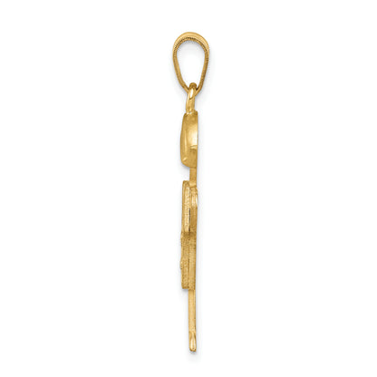 14k A Diamond kid pendant