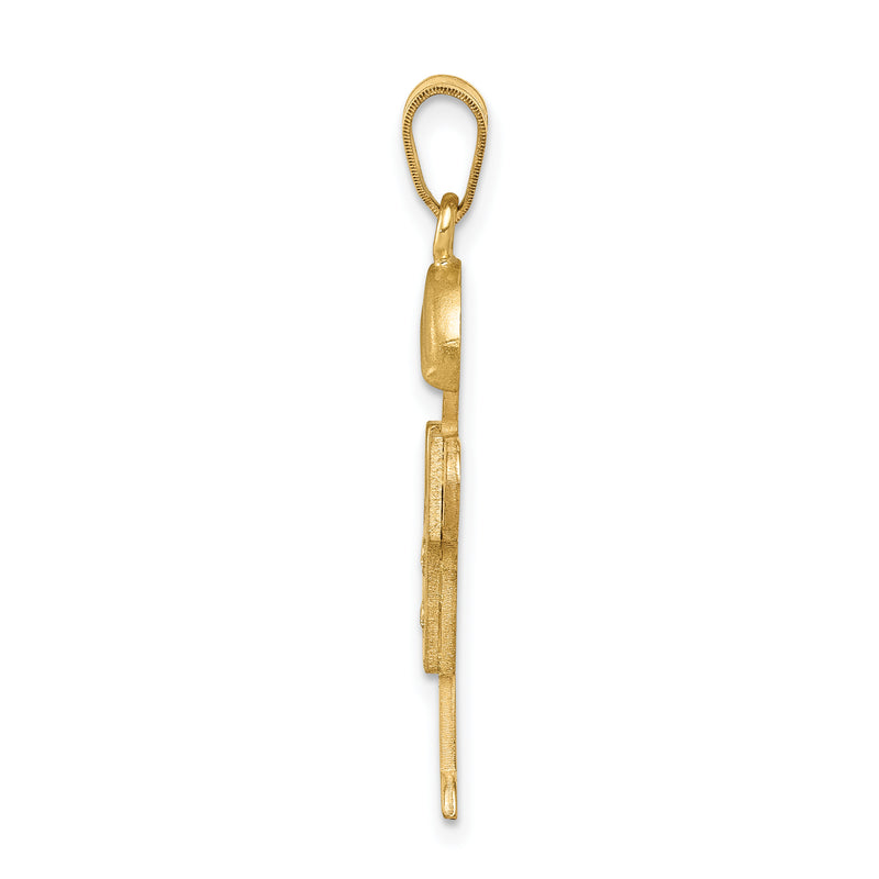 14k A Diamond kid pendant