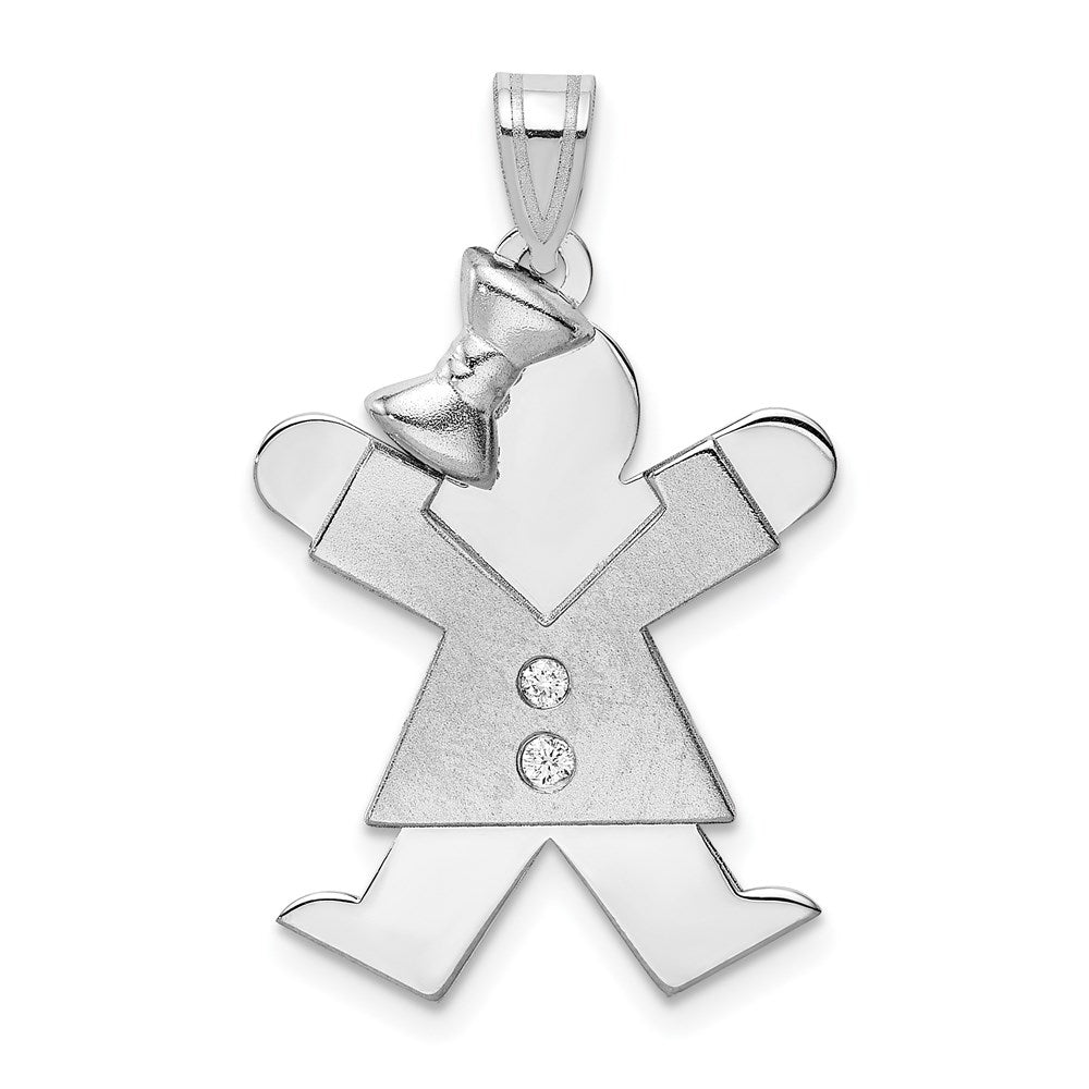 14k AA Diamond Kid Pendant