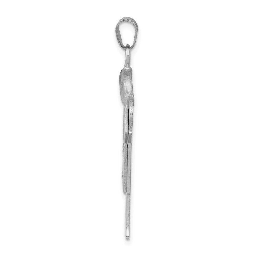14k White Gold VS Diamond kid pendant