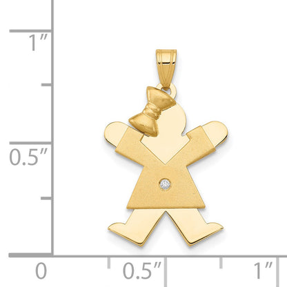 14k AA Diamond Kid Pendant