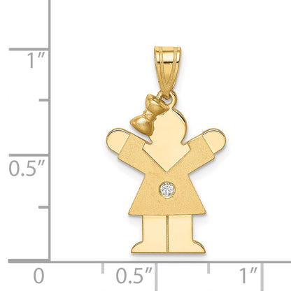14k AA Diamond Pendant