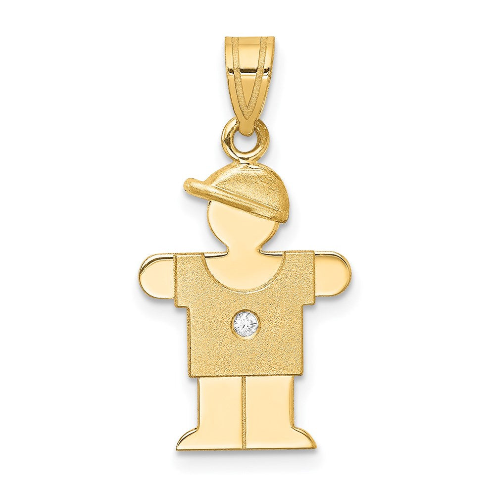 14k VS Diamond kid pendant