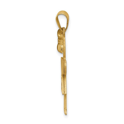 14k A Diamond kid pendant