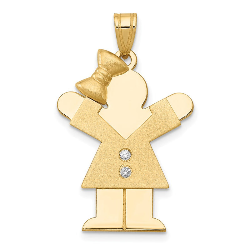 14k VS Diamond kid pendant