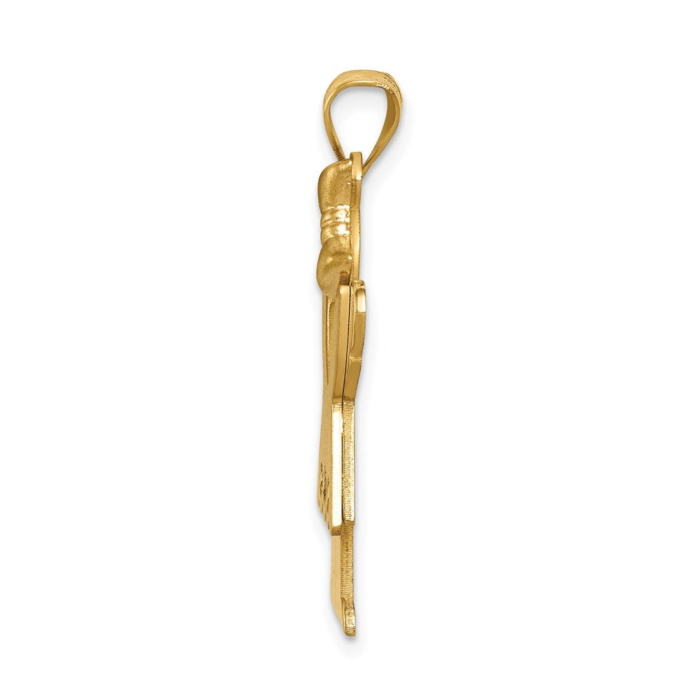 14k A Diamond kid pendant