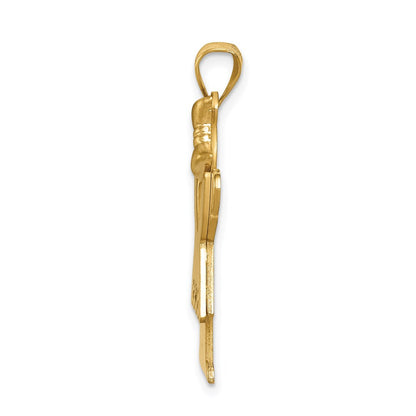 14k A Diamond kid pendant