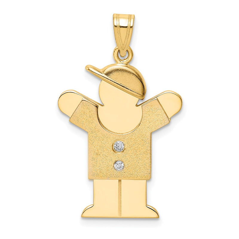 14k VS Diamond kid pendant