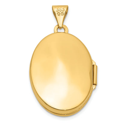 14k Yellow Gold 14k Scrolled Floral Locket