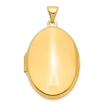14k Yellow Gold 14k Polished Domed Oval Locket