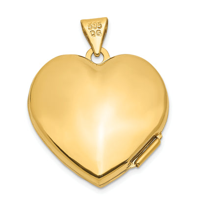 14k Yellow Gold 14k Heart Locket