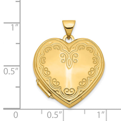 14k Yellow Gold 14k Heart Locket