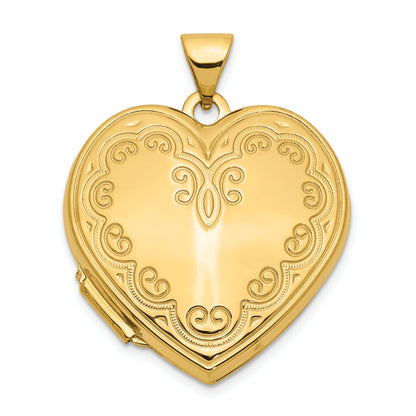 14k Yellow Gold 14k Heart Locket