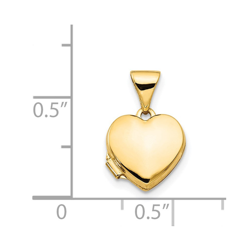 14k Yellow Gold 14k Polished Plain Heart Locket