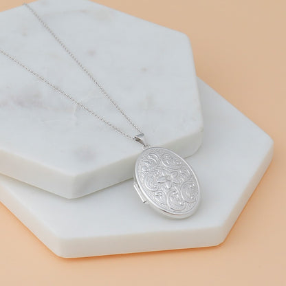 14K White Gold .95mm Diamond-Cut Cable With Lobster Clasp Chain Necklace