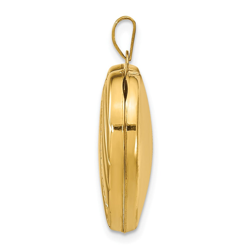 14k Yellow Gold 14k 21mm Heart Locket
