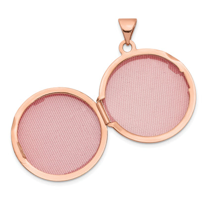 14k Rose Gold 14k Rose Gold 20mm Round Locket