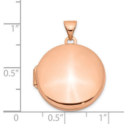 14k Rose Gold 14k Rose Gold 20mm Round Locket