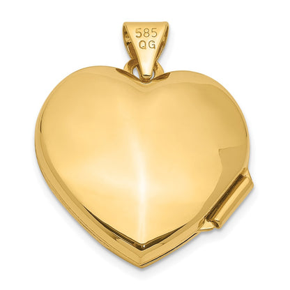 14k Yellow Gold 14k 18mm Tree Heart Locket