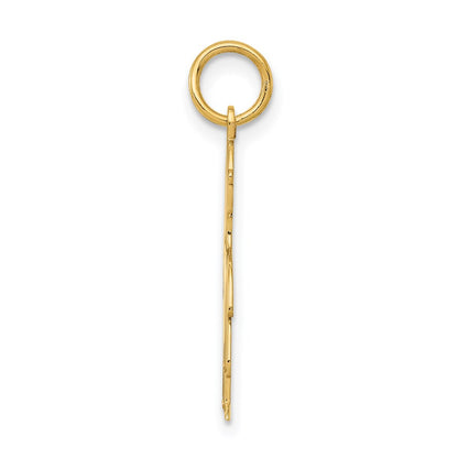 14k Yellow Gold 14k.011 Depth Engravable Boy Charm