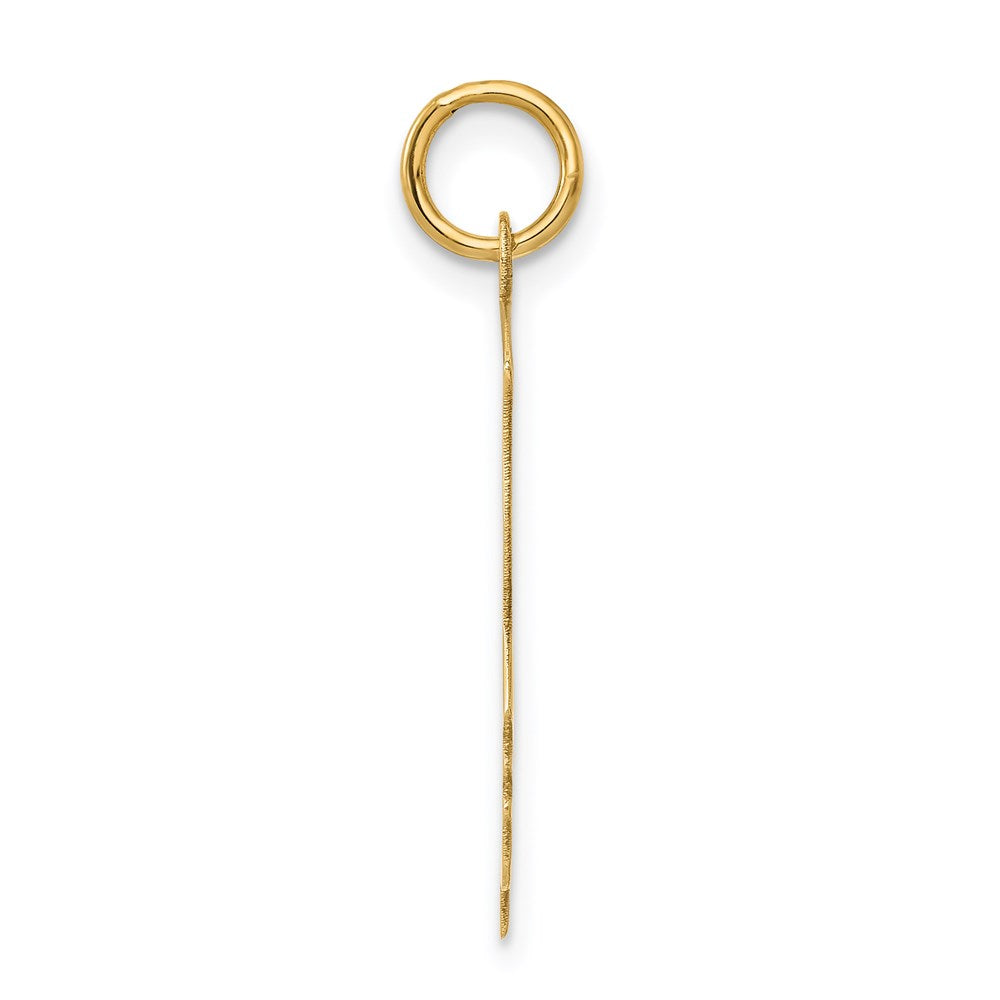 14k Yellow Gold 14k .013 Depth Engravable Boy Head Charm