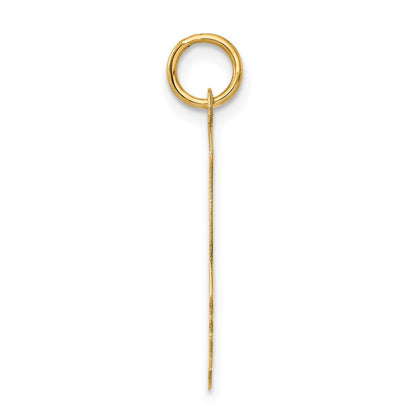 14k Yellow Gold 14k .013 Depth Engravable Boy Head Charm