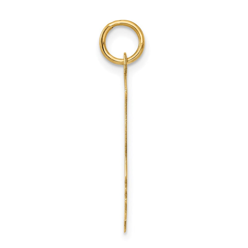 14k Yellow Gold 14k .013 Depth Engravable Boy Head Charm