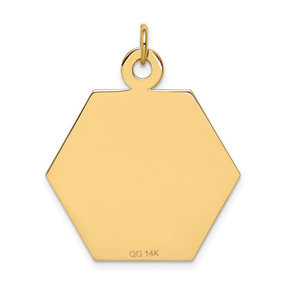 14k Yellow Gold 14k Red Enamel Medical Jewelry Pendant