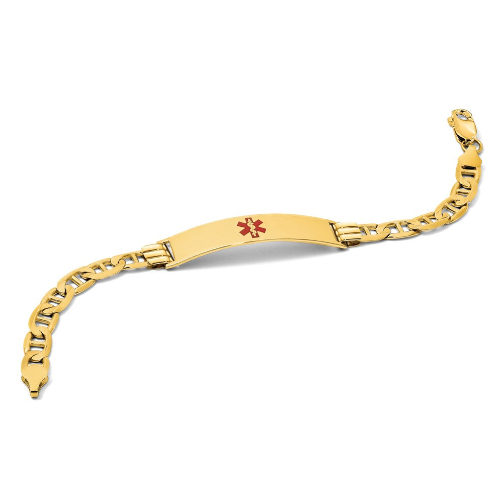 solid-14k-yellow-gold-medical-red-enamel-anchor-id-bracelet-xm570cr-7