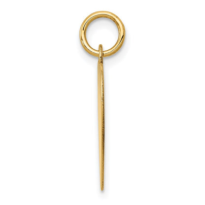 14k Yellow Gold 14k Plain .009 Gauge Heart Engravable Disc Charm