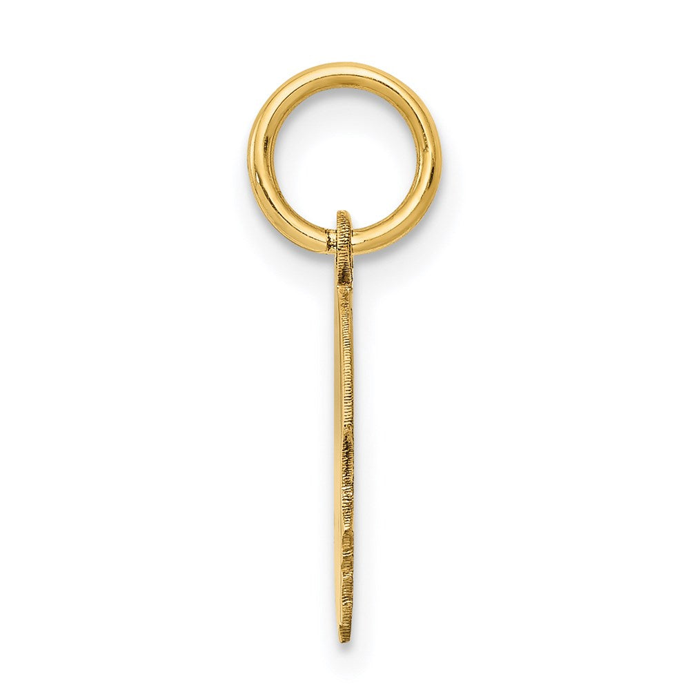 14k Yellow Gold 14k.013 Depth Engravable Boy Head Charm