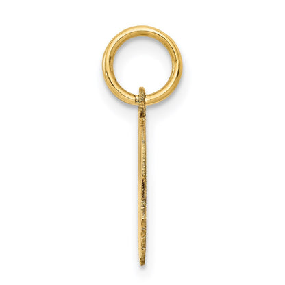 14k Yellow Gold 14k.013 Depth Engravable Boy Head Charm