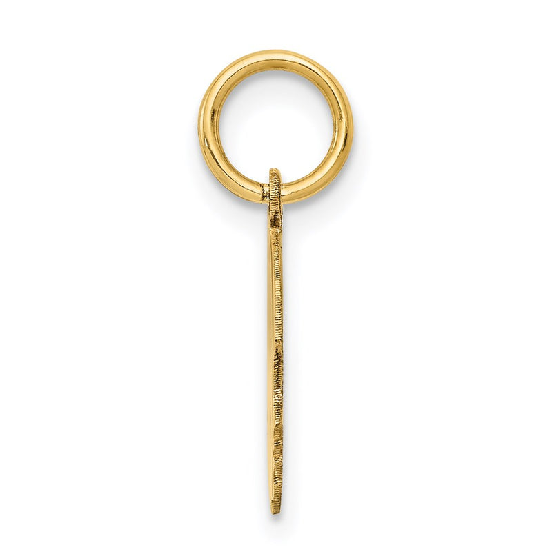 14k Yellow Gold 14k.013 Depth Engravable Boy Head Charm