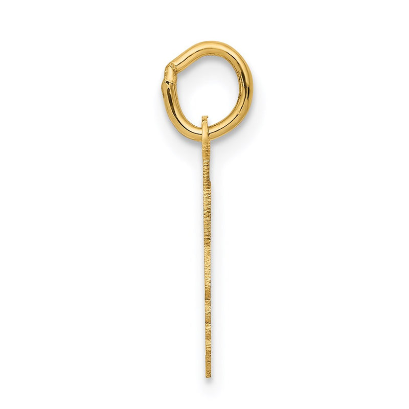 14k Yellow Gold 14k .013 Depth Engravable Boy Head Charm