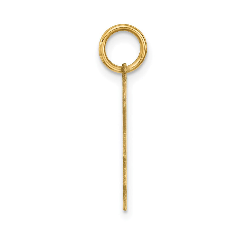 14k Yellow Gold 14k.011 Depth Engravable Boy Charm