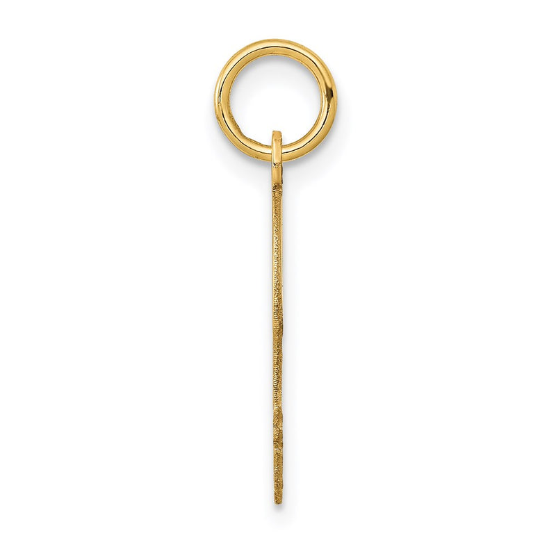 14k Yellow Gold 14k.011 Depth Engravable Boy Head Charm