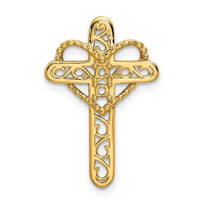 14K Yellow Gold Synthetic Diamond Family Jewelry Pendant