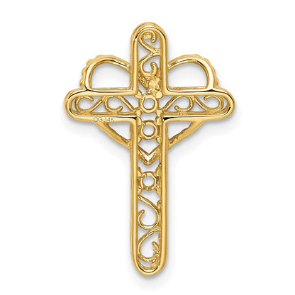 14K Yellow Gold Synthetic Diamond Family Jewelry Pendant