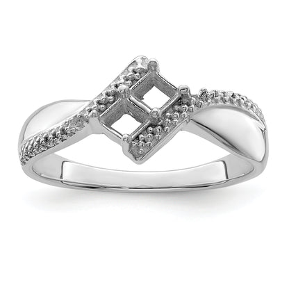 14K White Gold Personalized 2 Name Diamond And Genuine Stone Couple'S Ring